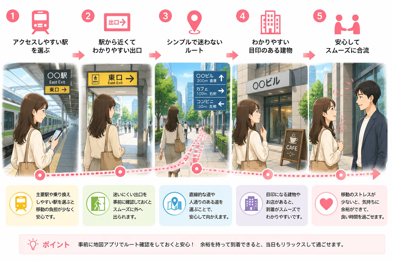 移動しやすい導線のイメージ
